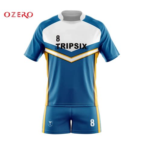 Custom Sublimated Royal Navy Vintage Rugby Shirt Kit-in Rugby Jerseys from Sports ...