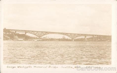 George Washington Memorial Bridge Seattle, WA Ellis Postcard