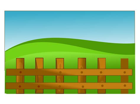 Clipart - NetAlloy Farm fence