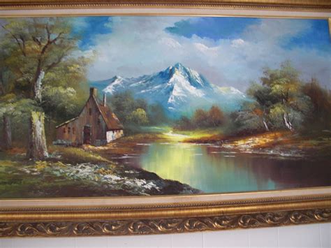 Vintage G.Whitman Beautiful Landscape Oil Painting | Collectors Weekly | Beautiful landscape ...