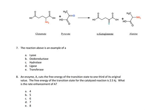 Solved The reaction above is an example of a Lyase | Chegg.com