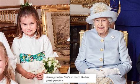 Princess Charlotte strikes same pose as Queen in wedding photos