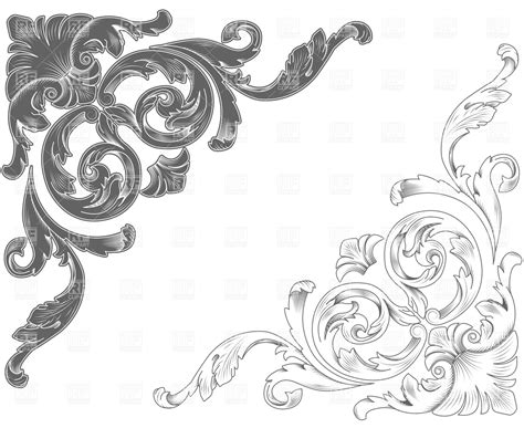 Filigree Pattern Vector Free at GetDrawings | Free download