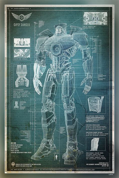 Pacific Rim Jaeger Blueprints