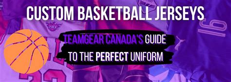 Custom Basketball Jerseys: TeamGear Canada's Guide to The Perfect Uniform – Team Gear Canada