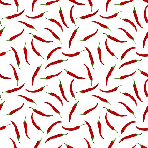 Premium Vector | Chili pepper pattern