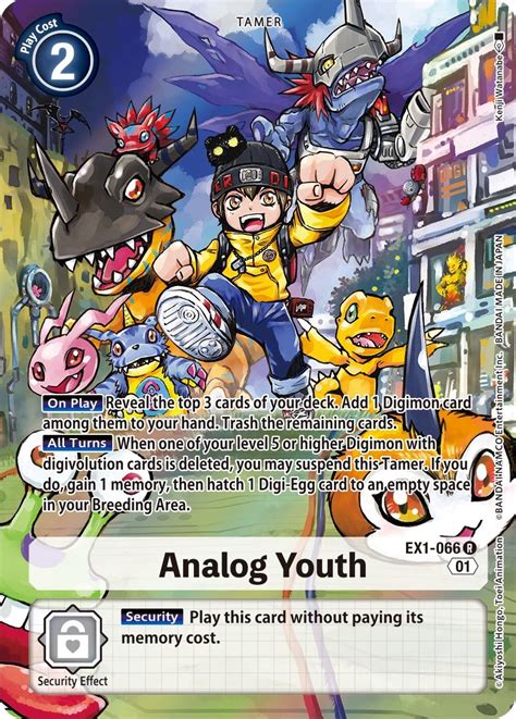 Analog Youth (Alternate Art) - Classic Collection - Digimon Card Game