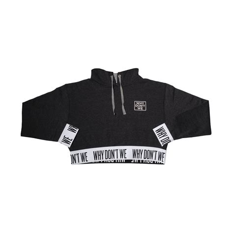 Crop Top Hoodie Black | Why Don’t We Official Store