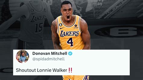 NBA World Reacts to Lonnie Walker's Huge Game in Lakers' Comeback Win