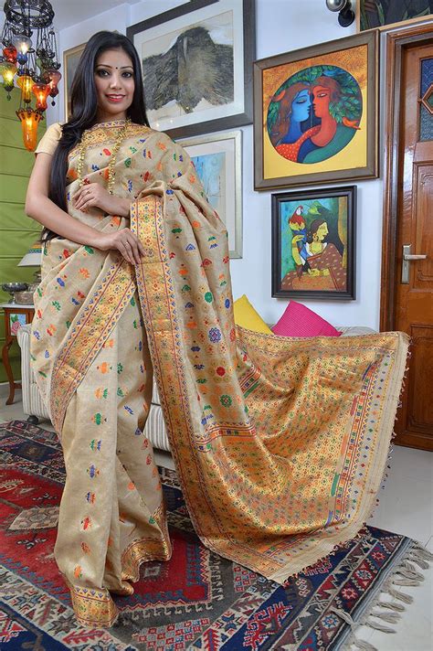 Sampa Das - Revivalist of the Golden Muga silk of Assam | Saree designs, Indian silk sarees ...