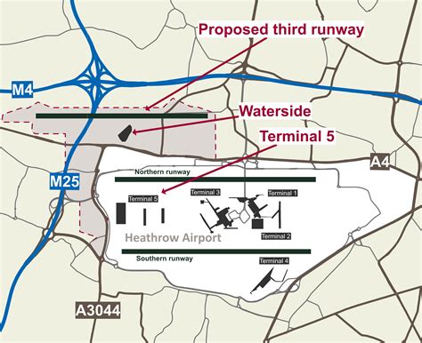 Heathrow Airport Runway Map