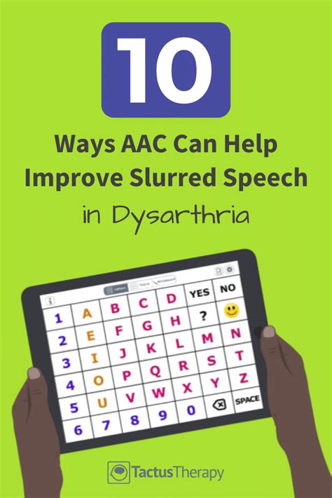 Dysarthria: 10 Ways AAC Helps Slurred Speech