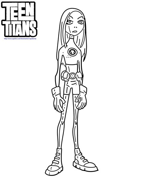 Teen Titans Go Coloring Pages - Squid Army