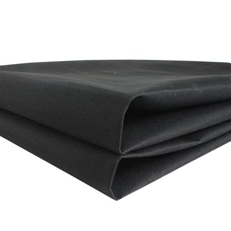 Waterproof Canvas Fabric Outdoor Cover Polyester Surface & PVC Coated Backing Black - Walmart ...