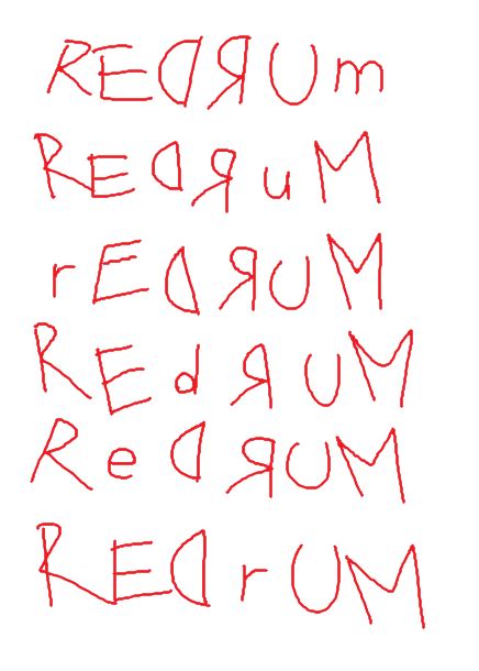 REDRUM by Angeldhan on DeviantArt