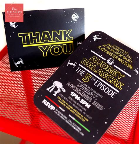 Star Wars Thank You Cards - Etsy