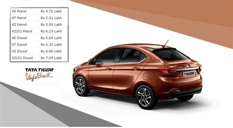 Tata Tigor Price, Specifications, Mileage, Interior, Exterior, Features and Dimensions