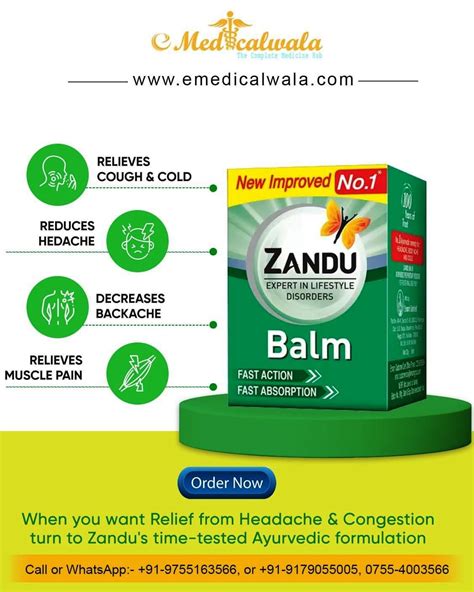 ZANDU BALM 8ML - eMedicalwala