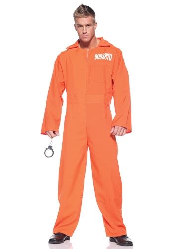 Plus Size Prison Jumpsuit Costume for Adults