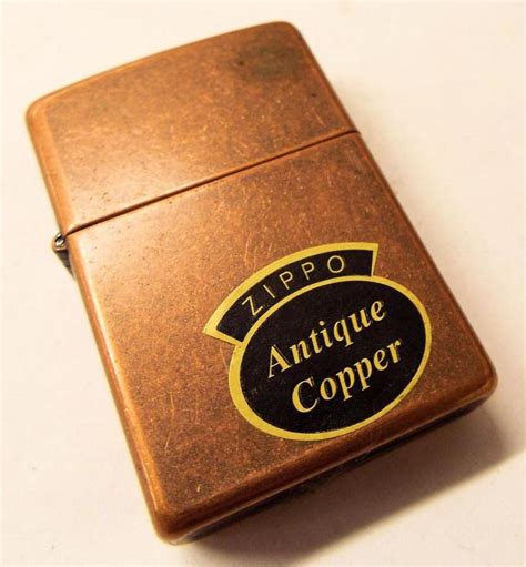 Zippo Lighter In Case, Antique Copper