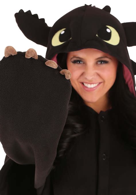 How to Train Your Dragon Toothless Kigurumi Costume for Adults