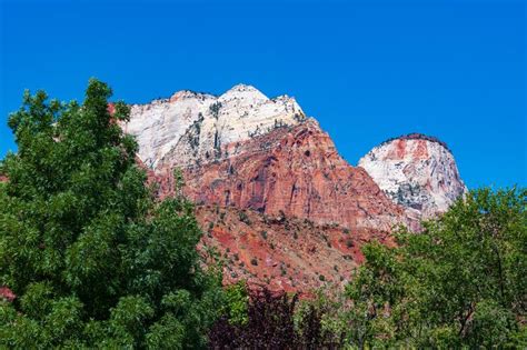 Mt. Zion in Zion National Park Stock Image - Image of national ...