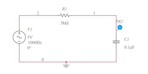 1st Order Low Pass Filter Bode Plot Circuit - Multisim Live