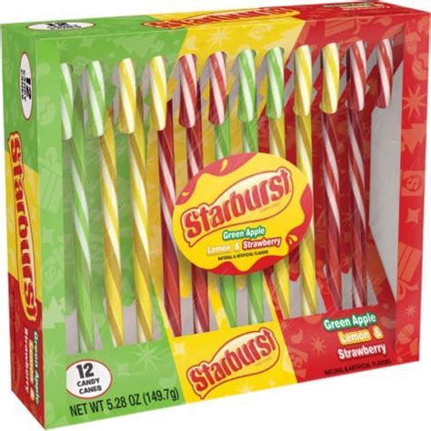 STARBURST Assorted Holiday Candy Canes, 5.28 oz - Kroger