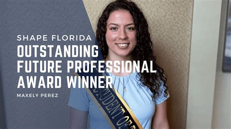 Warner Student Honored with Prestigious Award at SHAPE Florida Convention - Warner University