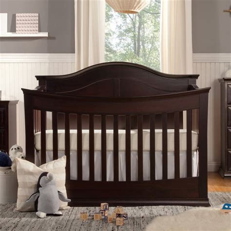 DaVinci Meadow 4-in-1 Convertible Crib with Toddler Rail in Dark Java - M4501DJ