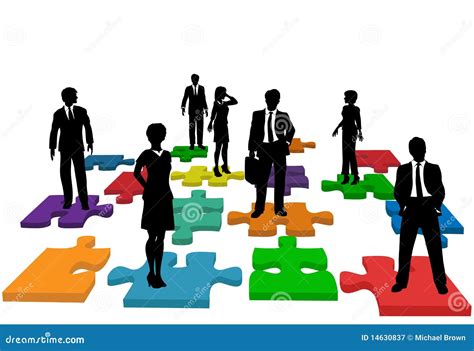 Business People Human Resources Team Puzzle Stock Vector - Illustration ...