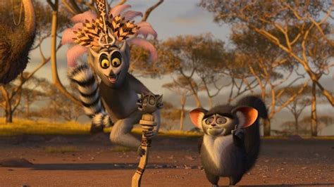 Re Julien e Maurice in una scena del film Madagascar 2: 96906 ...