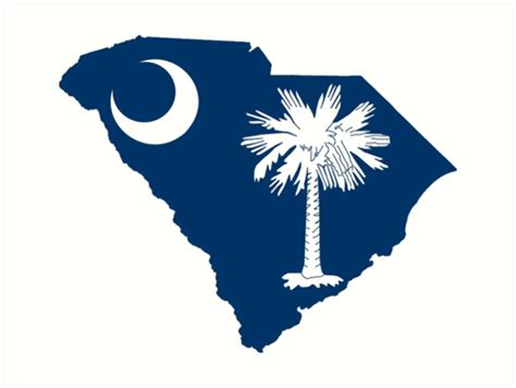 "South Carolina State Flag Logo" Art Print by ericbracewell | Redbubble