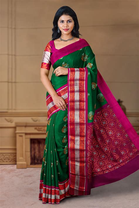 Top more than 77 dark green with pink saree - noithatsi.vn