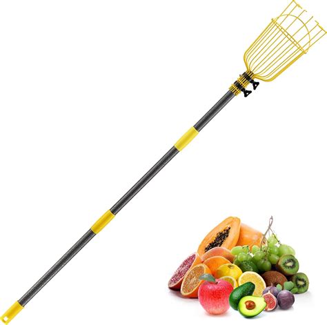 Amazon.com : Fruit Picker Apple Picker, 66 Inch Long Heavy Duty Fruit Picker Tool with Fruit ...