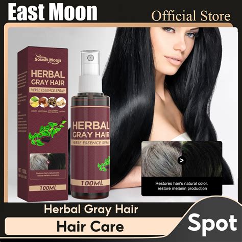 South Moon Herbal Gray Hair Reverse Essence Spray Polygonum multiflorum ...