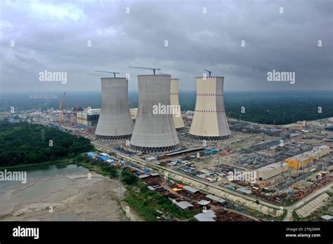 Pabna, Bangladesh - October 04, 2023: The under Construction of Rooppur Nuclear Power Plant at ...