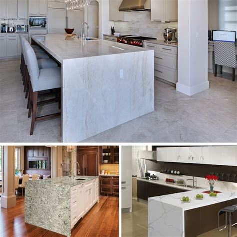 Waterfall Edge Quartz Countertop – Countertops Ideas