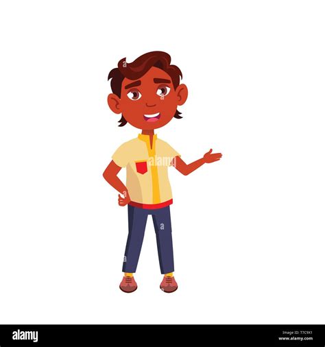 Indian Child Boy Cartoon Isolated Vector Illustration Stock Vector Image & Art - Alamy