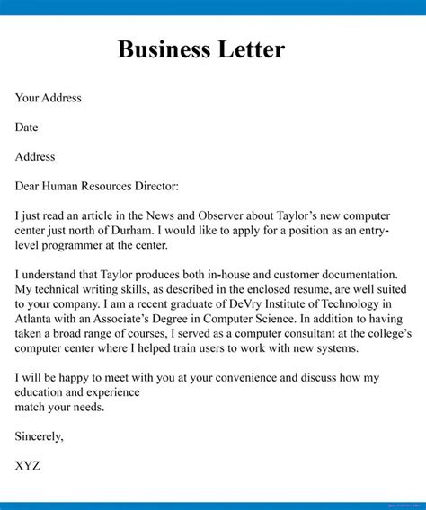 How To Write A Company Letter On Company Letterhead