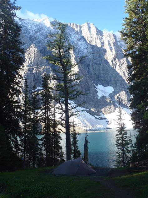 Campsite at Floe Lake in Kootenay National Park. | Kootenay national ...