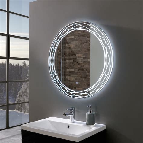 Finesse Ultra Slim Round LED Illuminated Mirror 700mm in 2020 | Mirror ...