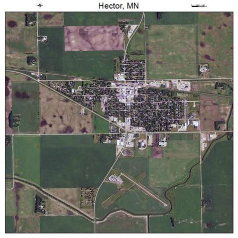 Aerial Photography Map of Hector, MN Minnesota