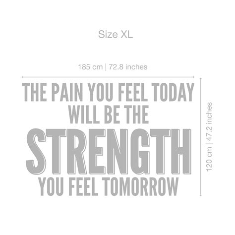 The Pain You Feel Today Wall Decal | Moonwallstickers.com