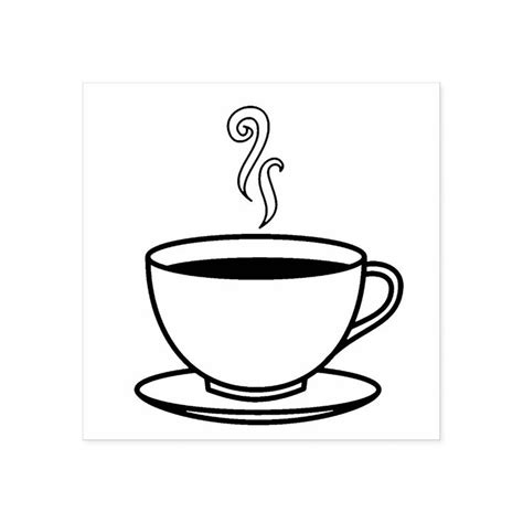 Steaming Cup of Coffee Rubber Stamp | Zazzle.com | Coffee cup tattoo, Coffee cup drawing, Coffee ...