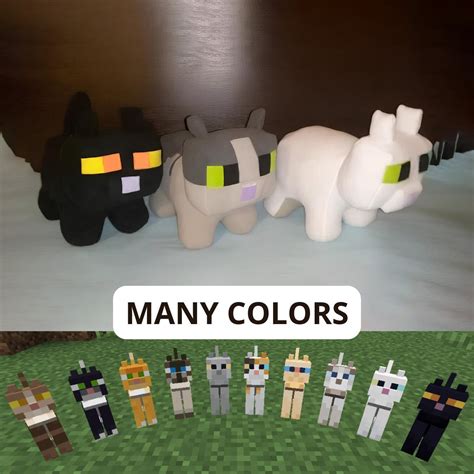 Minecraft Cat Plush, Jellie Black White, Stuffed Animal, Minecraft Gifts, Game Soft Toy ...