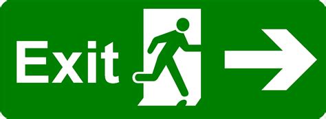 Exit sign Emergency exit Safety Signage, Exit Signs s, building, text, trademark png | PNGWing