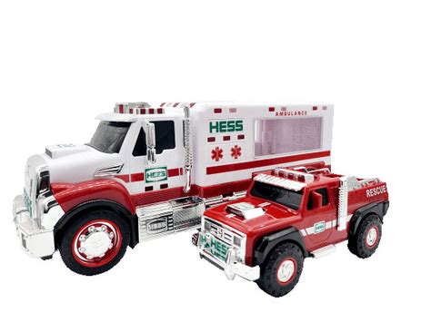 Hess 2020 LED Ambulance and Rescue Toy Truck with Realistic Siren ...