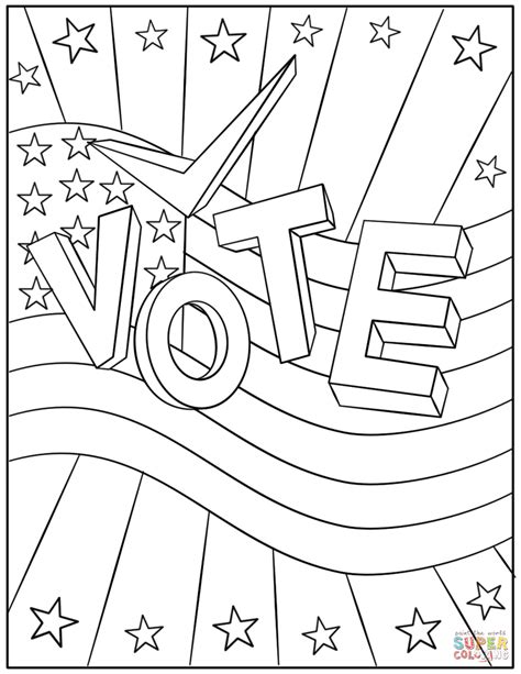 ️Coloring Pages For Voting Free Download| Goodimg.co