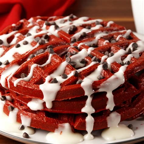 Red Velvet Waffles - 5* trending recipes with videos